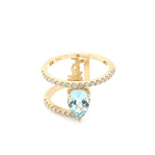 Load image into Gallery viewer, Love Ring - Emerald - Azza Fine Jewellery