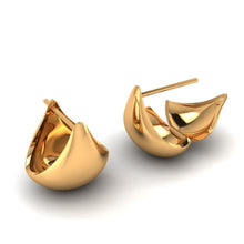 Load image into Gallery viewer, Armour Gold Huggie Earring
