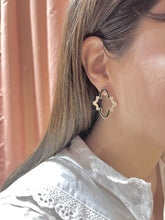Load image into Gallery viewer, Enamel Arabesque Void Earrings
