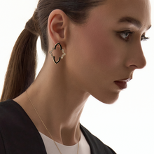Load image into Gallery viewer, Enamel Arabesque Void Earrings

