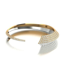 Load image into Gallery viewer, Palm Bangle - Full Diamonds - Azza Fine Jewellery
