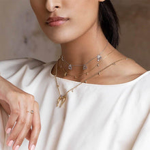 Load image into Gallery viewer, Hama 5 Dancing Pyramid Necklace - Azza Fine Jewellery
